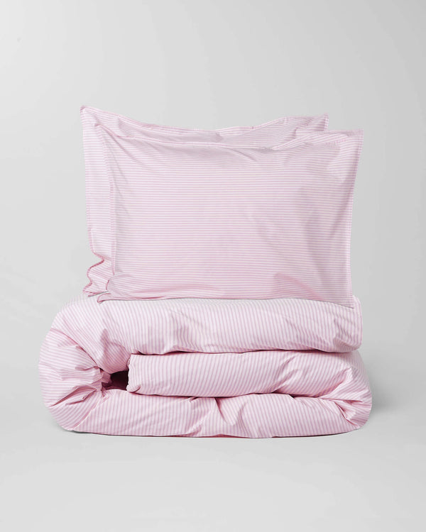 suite702 Beddengoed Set Katoen Streep Pink Ecru