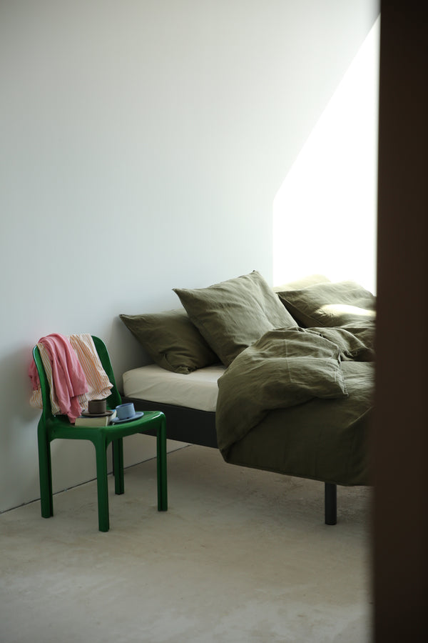 Suite702 Beddengoed Set Linnen Army Green