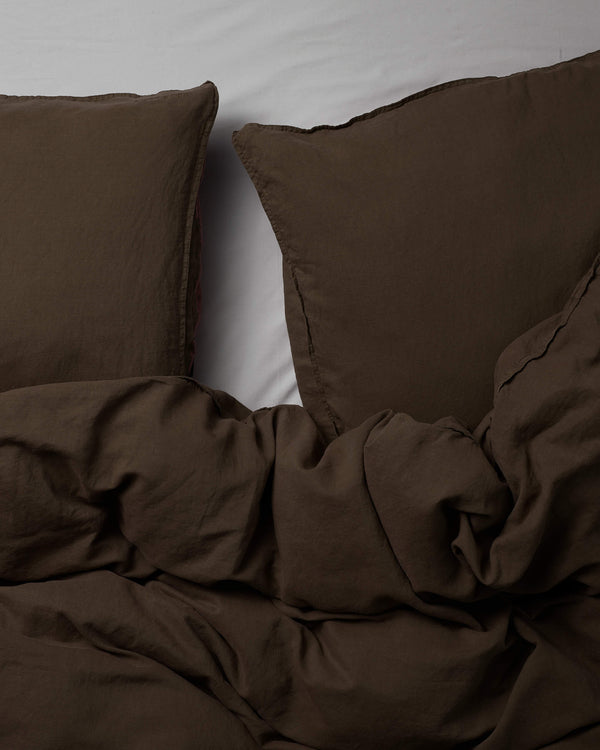 Suite702 Beddengoed Set Linnen Dark Brown