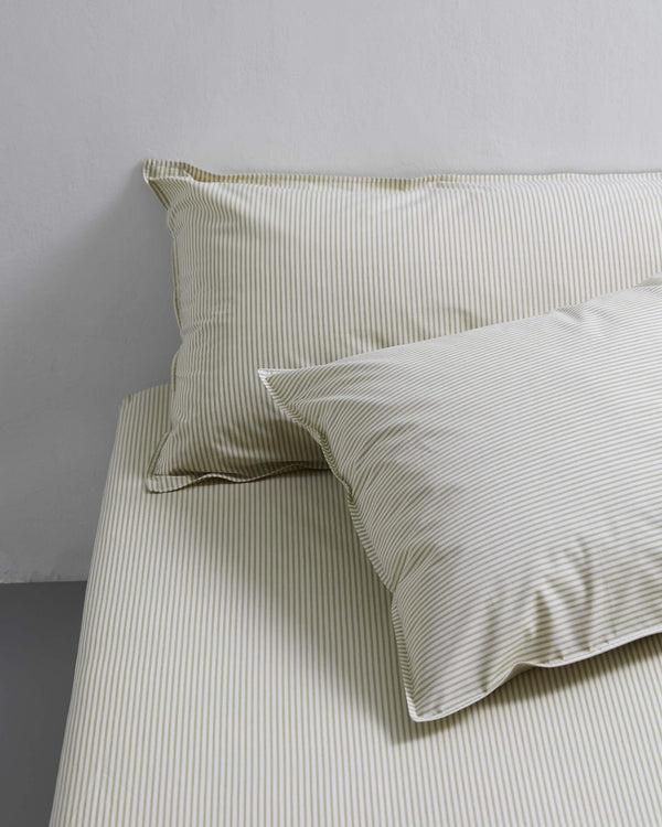 Suite702 BedMATE Sloop Streep Katoen Olive Ecru