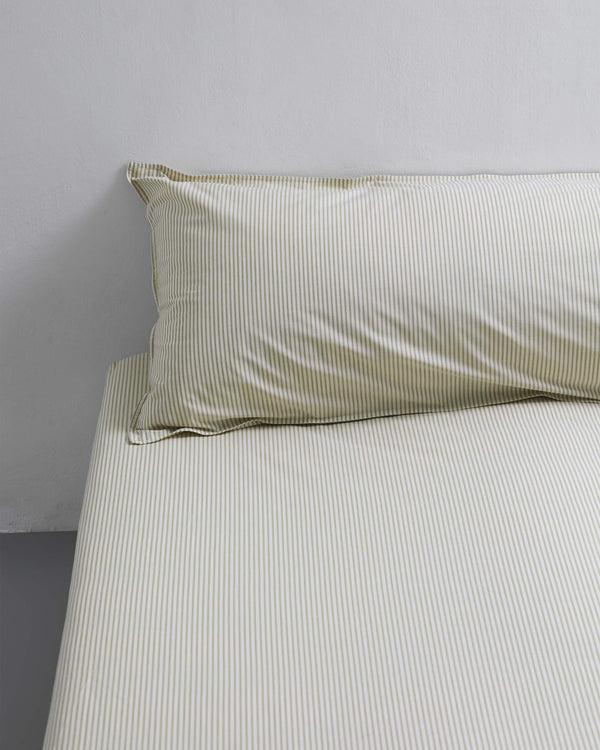 suite702 bedMATE Sloop Streep Katoen Olive Ecru