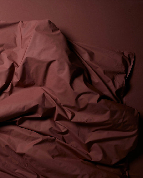 suite702 Dekbedovertrek Katoen Brique Red