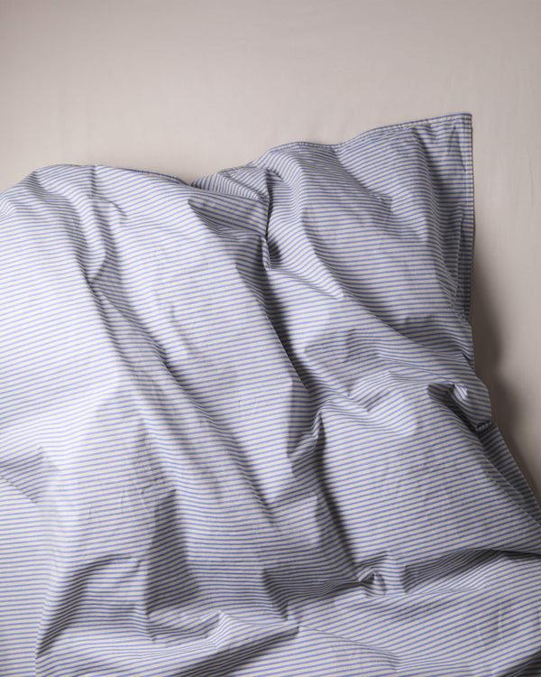 suite702 Dekbedovertrek Katoen Streep Blue Ecru