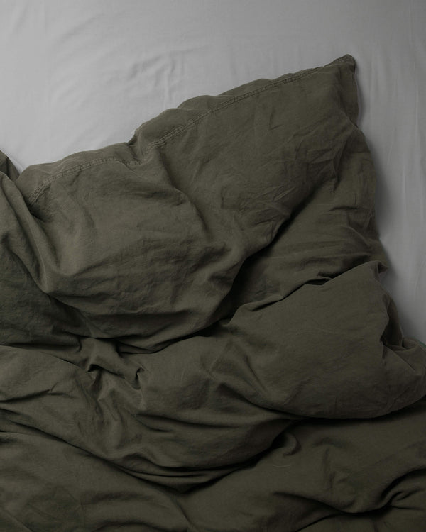 suite702 Dekbedovertrek Linnen Army Green