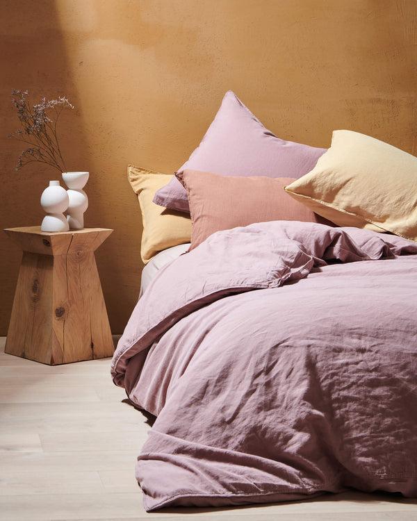 Suite702 Dekbedovertrek Linnen Mauve