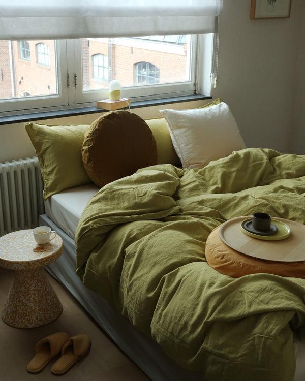 Suite702 Dekbedovertrek Linnen Pear Green