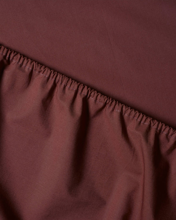 suite702 Hoeslaken Katoen Brique Red