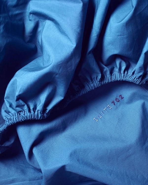 suite702 Hoeslaken Katoen Cobalt Blue