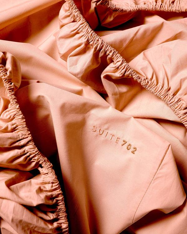 Suite702 Hoeslaken Katoen Peach