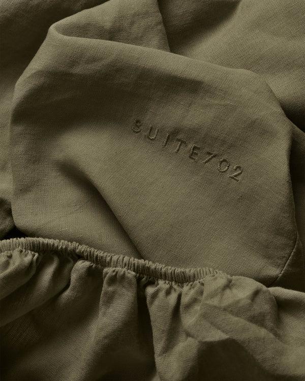 suite702 Hoeslaken Linnen Army Green