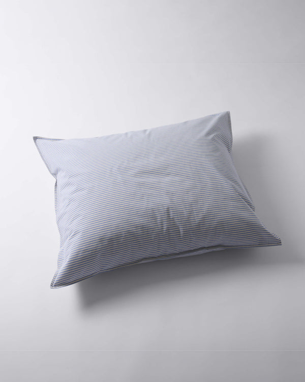 suite702 Kussensloop Katoen Streep Blue Ecru