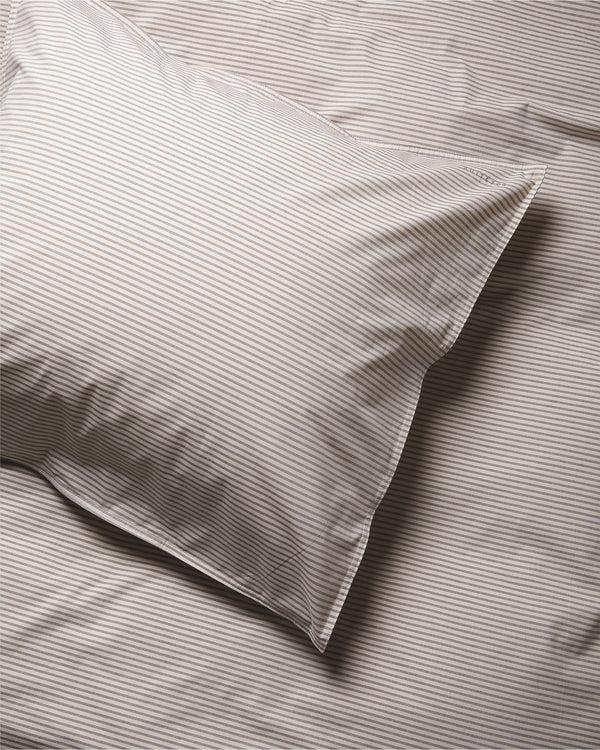 Suite702 Kussensloop Katoen Streep Brown Ecru