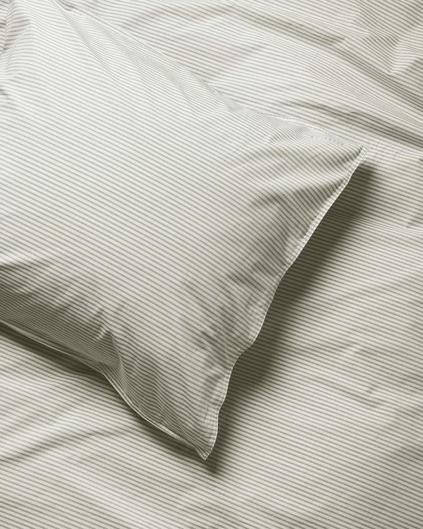 Suite702 Kussensloop Katoen Streep Olive Ecru