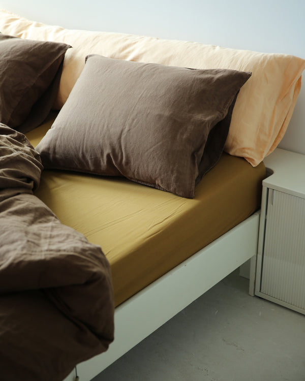 Suite702 Kussensloop Linnen Dark Brown