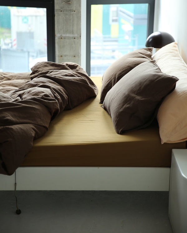 Suite702 Kussensloop Linnen Dark Brown