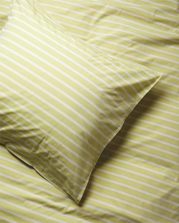suite702 Kussensloop Set Katoen Streep Yellow Ecru