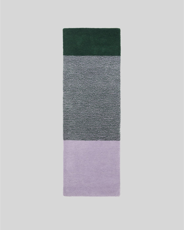 suite702 Vloerkleed Wol Horizontaal Green Lilac