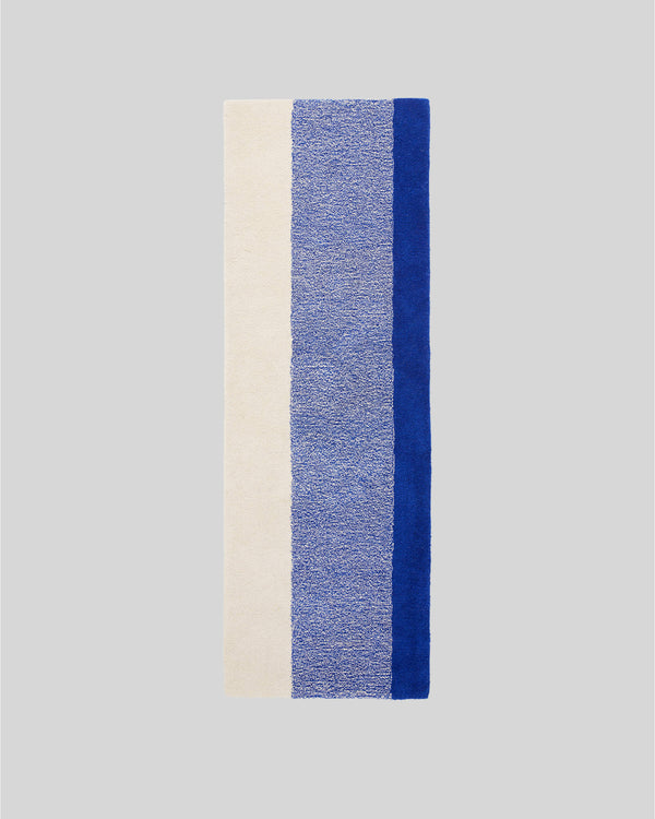 suite702 Vloerkleed Wol Verticaal Cobalt Blue Ecru