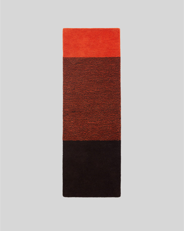 suite702 Vloerkleed Wol Horizontaal Poppy Orange Brown