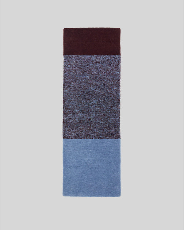 suite702 Vloerkleed Wol Horizontaal Sky Blue Bordeaux