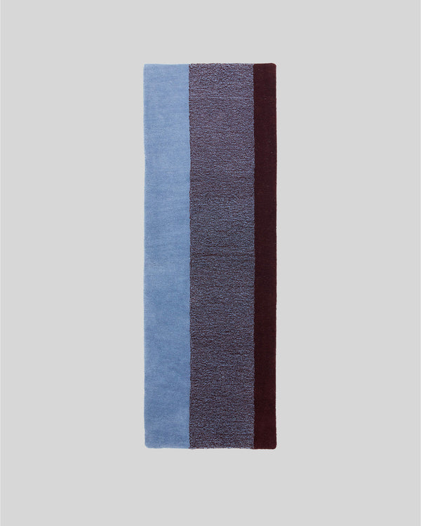 suite702 Vloerkleed Wol Verticaal Sky Blue Bordeaux