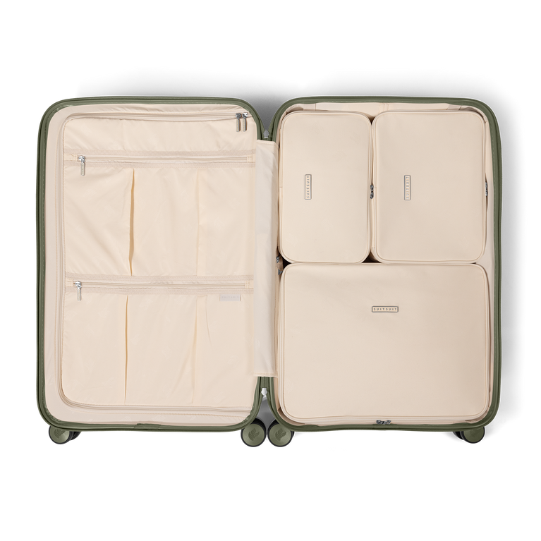 suitsuit Packing Cube Set 3 stuks (76 cm) Natura Macadamia