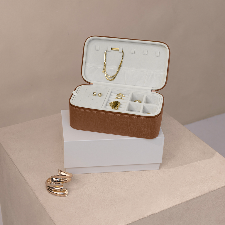 Suitsuit Sieradendoos Groot Fab Seventies Camel