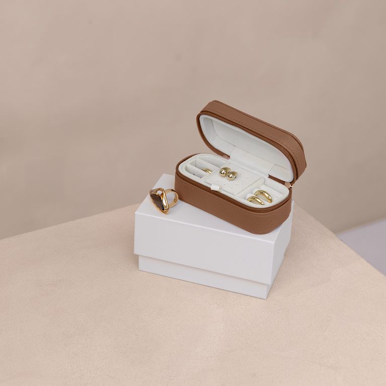 Suitsuit Sieradendoosje Klein Fab Seventies Camel