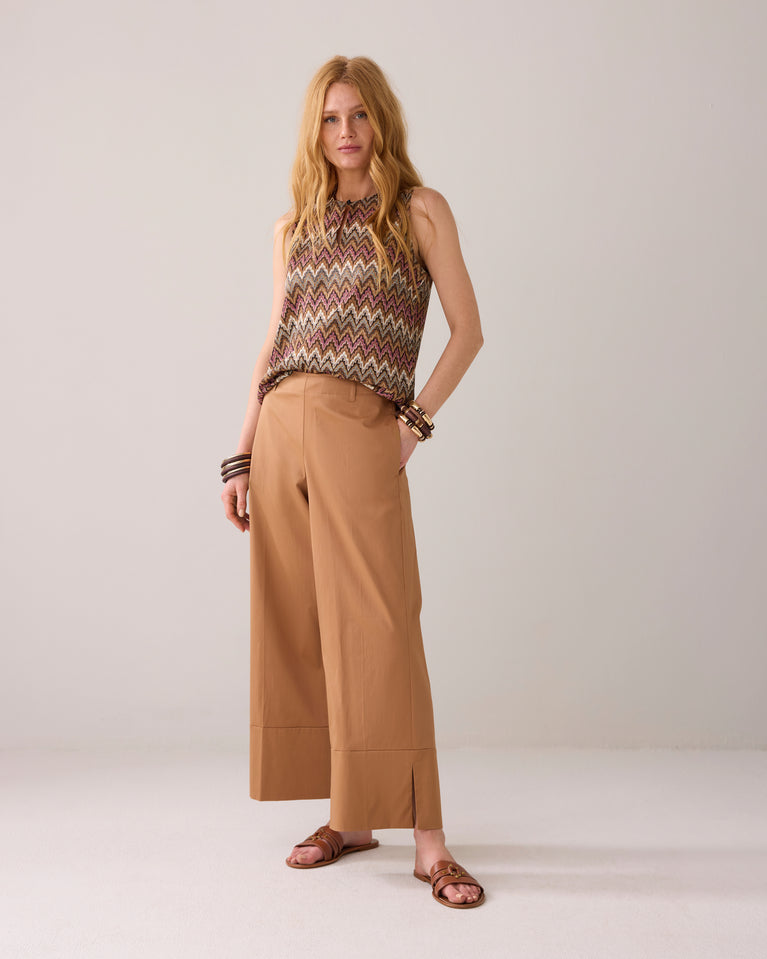 summum 7/8e broek met split