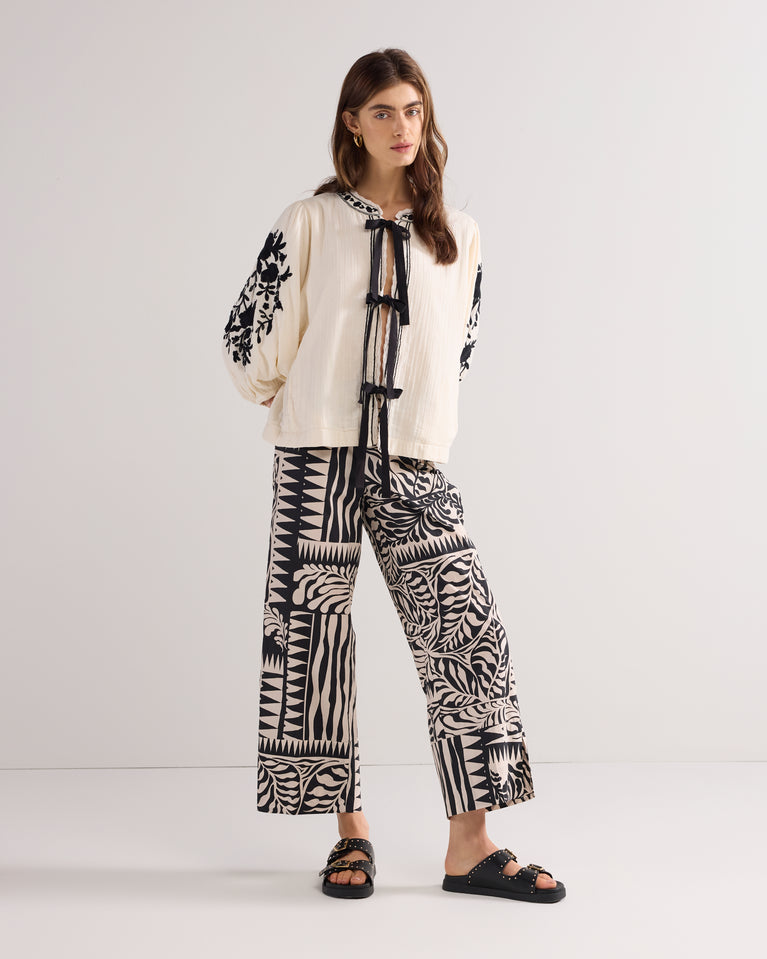 summum 7/8e broek two-tone