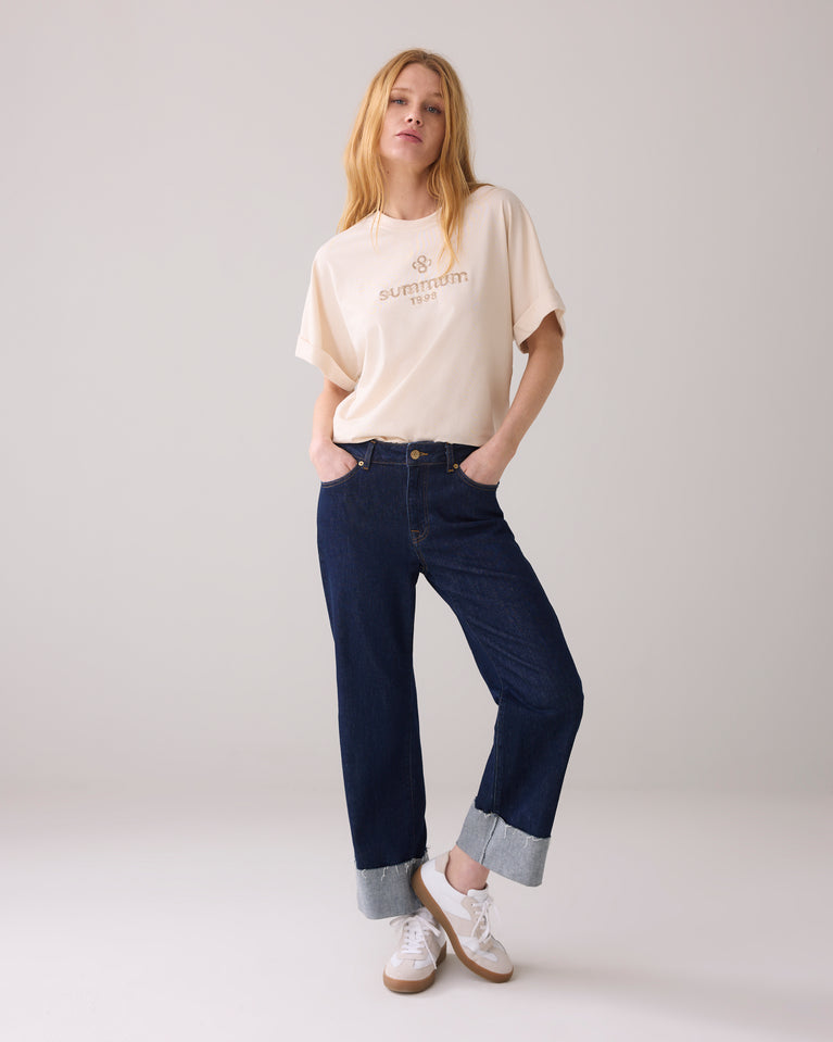 summum Artwork T-shirt met geborduurd logo