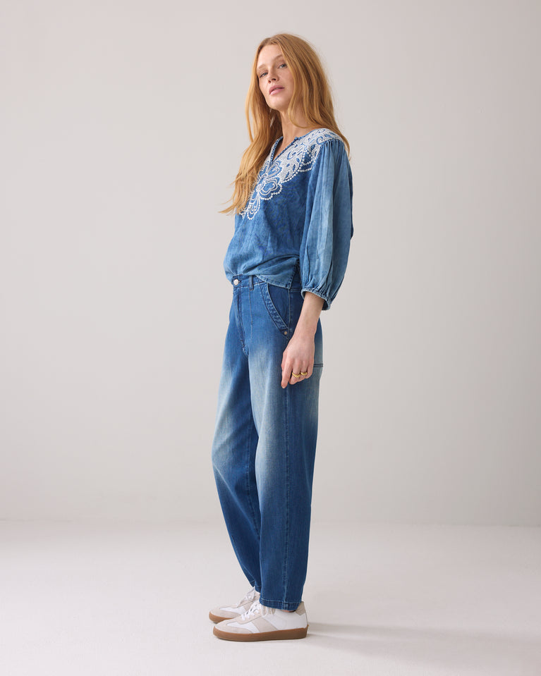 Summum Barrelfit Jeans Stretch