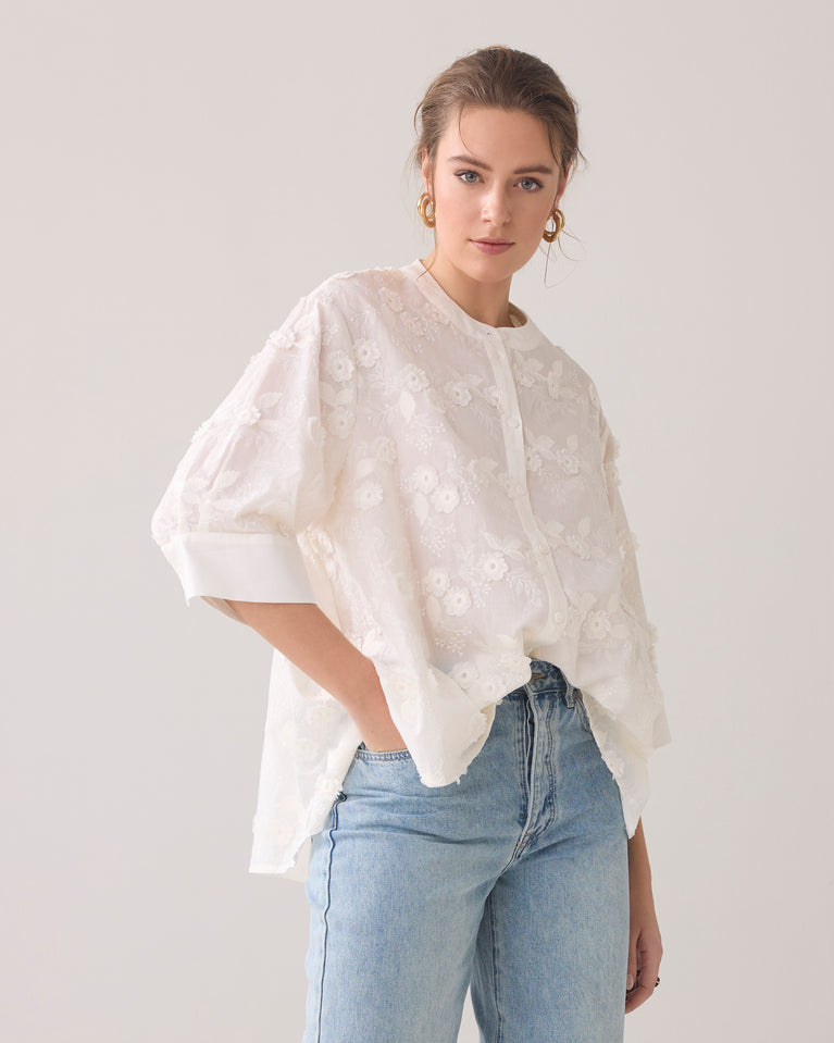 Summum Blouse 3D Bloemen