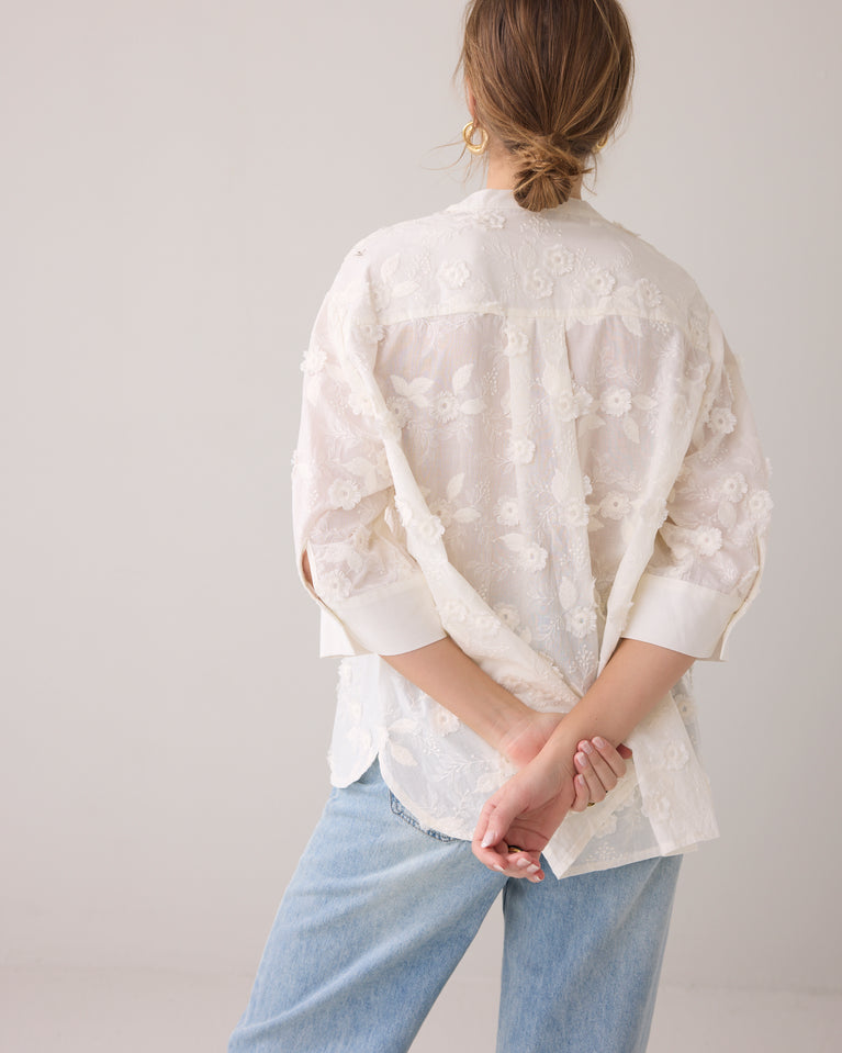 Summum Blouse 3D Bloemen