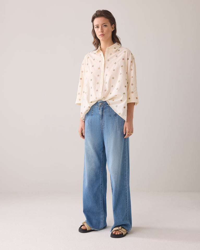 summum Blouse 3D bloemen