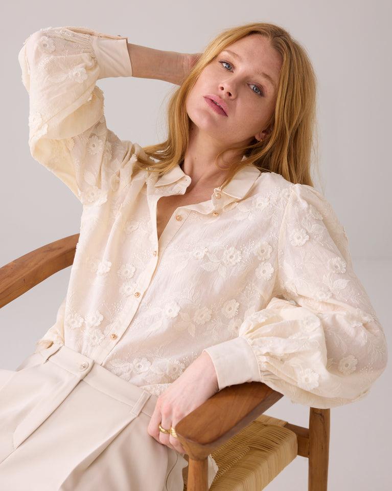 summum Blouse met 3D-bloemen