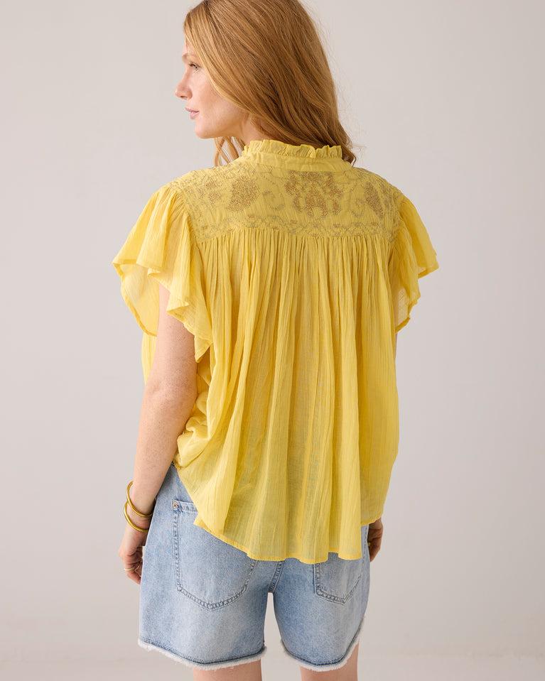 Summum Blouse Met Volantmouwtjes