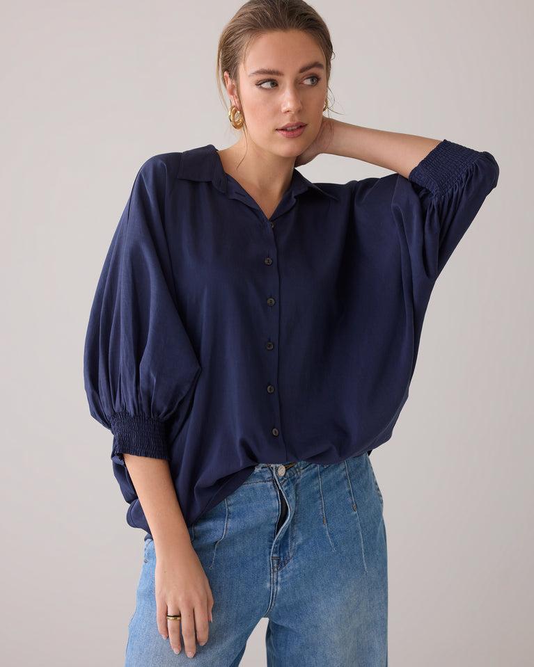 Summum Blouse Vleermuismouw