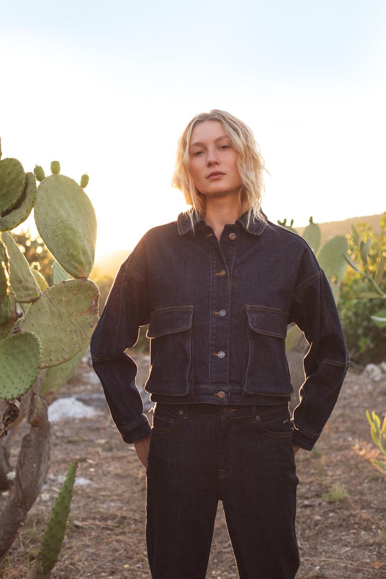 summum Boxy denim jack