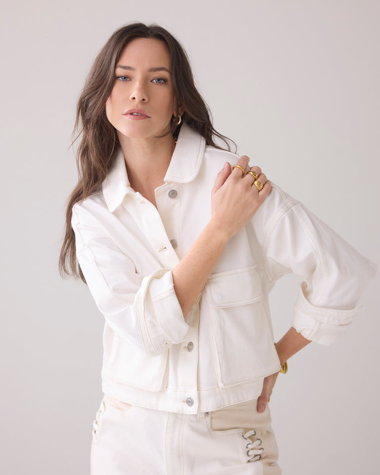 summum Boxy denim jack