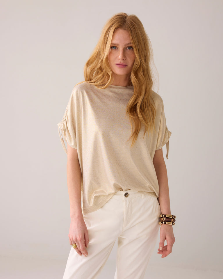 Summum Boxy Metallic Top