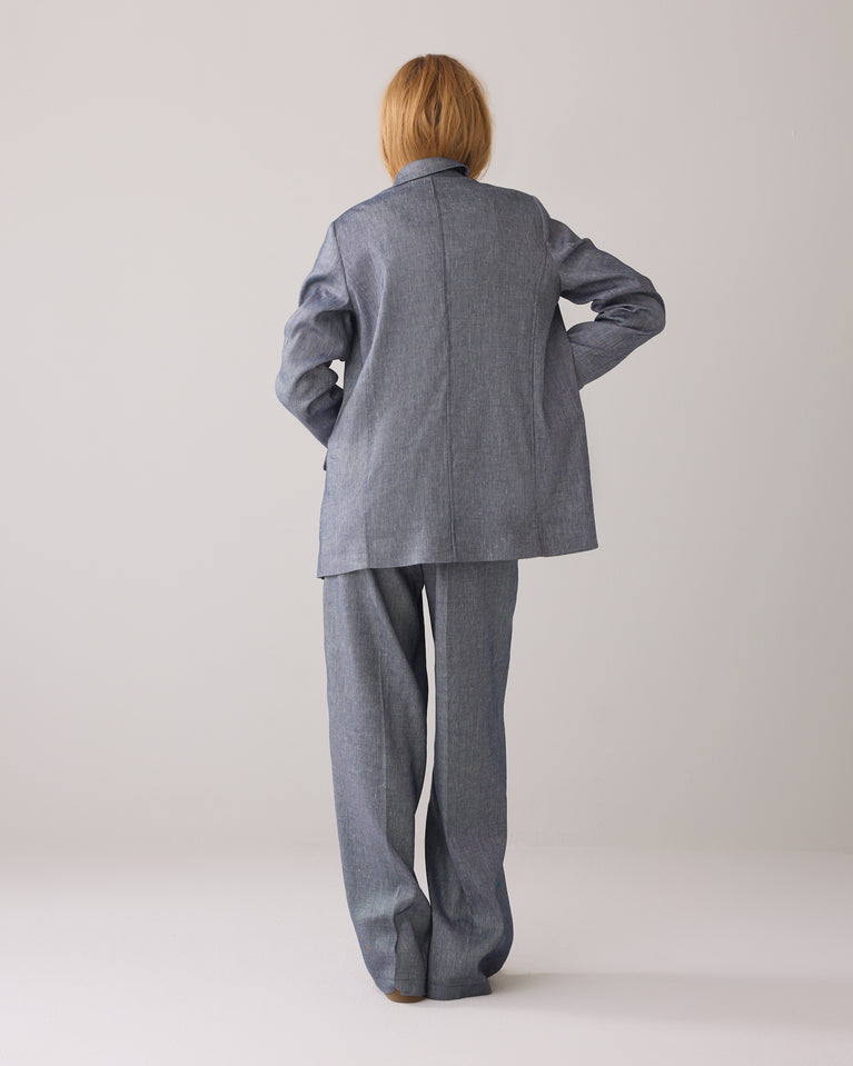 Summum Boyfriend Blazer Linnenblend