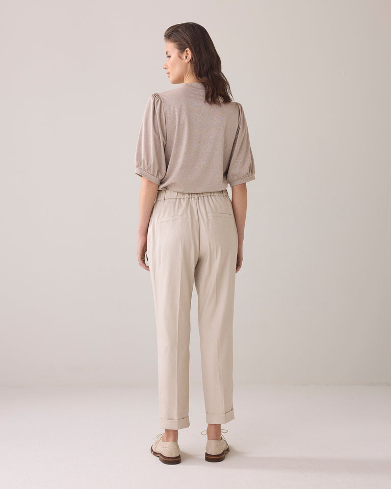 Summum Broek Linnenblend Met Omslag