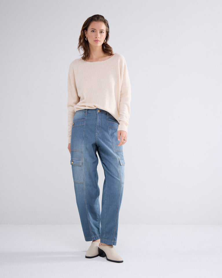 summum Cargo jeans met streep