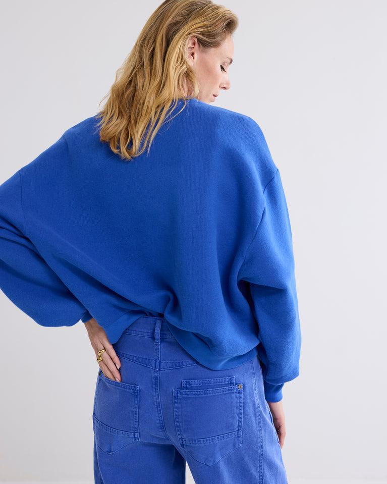 Summum Casual Sweater Met Strass Logo