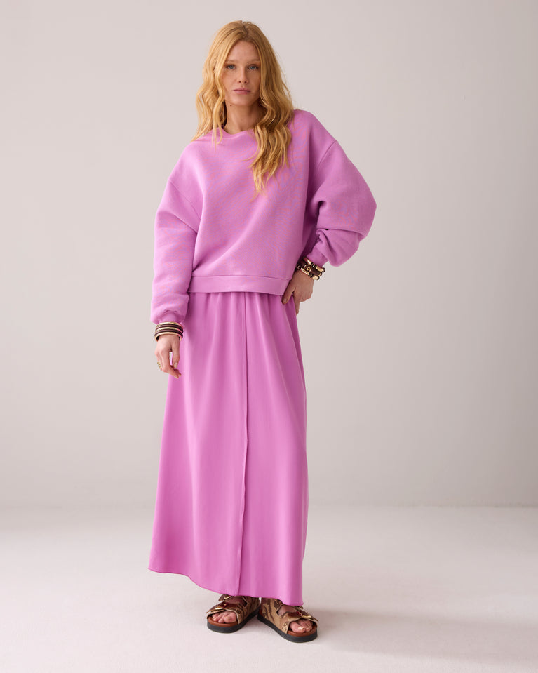 summum Casual sweater met strass logo