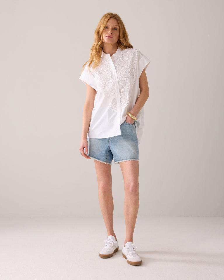 summum Crispy poplin blouse
