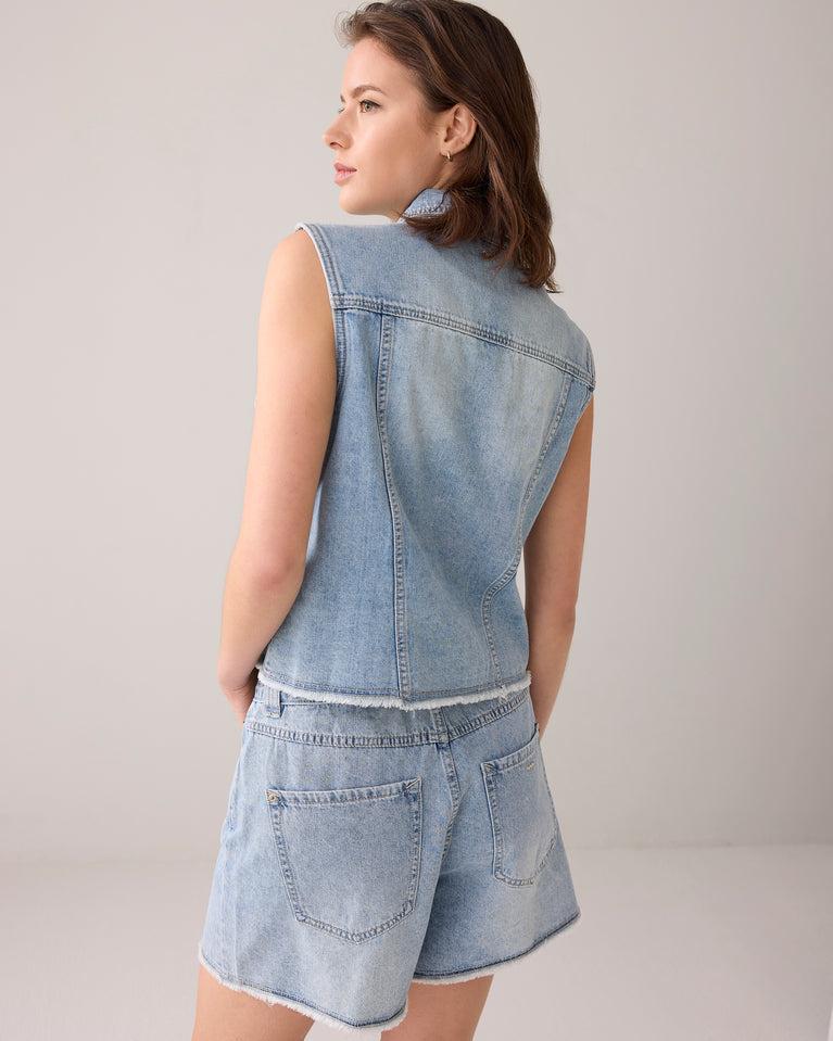 Summum Denim Gilet Raw Edge