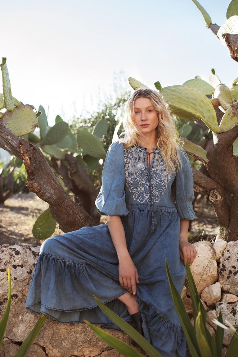 summum Denim jurk oversized