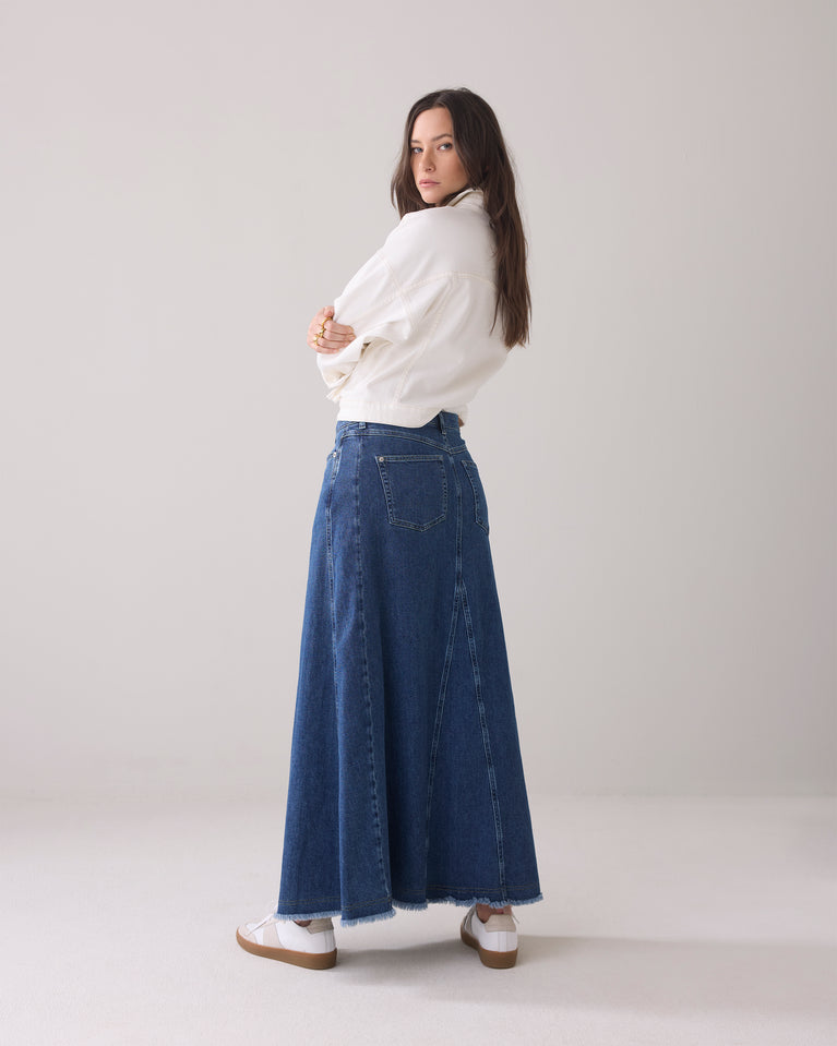 summum Denim rok flared